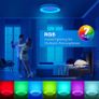 RGB LED Ceiling Light Dimmable with Remote Control, 24W Flush Ceiling Light, 3000K-6500K 2400LM for Living Room, Bedroom, Kids Room, Dining Room, Kitchen, Hallway Round 11 Inch (FREE POSTAGE) Image 6