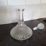 Beautiful vintage crystal ship decanter Image 2