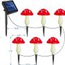 Set of 6 Solar Mushroom Lights Garden Outdoor Decor, 8 Modes Waterproof Mushroom Ornaments for Lawn Gardening Pathway Landscape Yard Easter Pathway Fence Christmas Halloween Decorations (FREE SHIPPING) Image 5