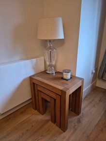 Solid Oak Nest of Tables