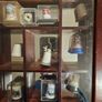 Collection Of Over 120 Ceramic And Metal Timbles In 5 Wall Hanging Cabinets. All In Good Condition.  See Photos For Same. Image 7