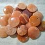 Beautiful peach aventurine worry stone to balance emotions pocket size 30mm Image 3