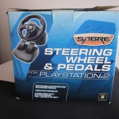 PS2 Sabre AG08230 Compact Steering Wheel & Pedals
