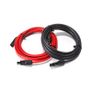 1Pair Solar extension cable wire 12 AWG 4mm Red Black with male and female connectors For solar panels solar controller Image 2