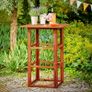 Bar Table Acacia wood  Wood Square Solid Rustic Indoor Outdoor Bistro Table Beer Table Garden Table Folding Table Party Table Bar Table Image 2