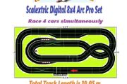 Scalextric Digital 8x4 Arc Pro Set.  Race 4 cars simultaneously.