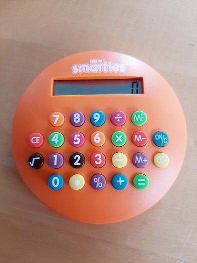 Retro Smarties calculator (orange)