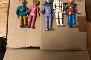 Vintage 1992 Matchbox Thunderbirds Brains, Lady Penelope, The Hood &amp; Stingray Titan Figure Lot