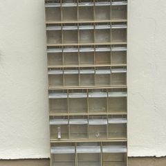 Clear Flip Bin Storage Unit