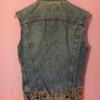Vintage Levis Denim Sleeveless Jacket Image 2
