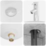 Wall-Mounted Sink Vanity Set With 2 Drawers Image 6