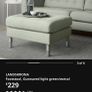 Ikea Landskrona sofa armchair and footstool Image 9