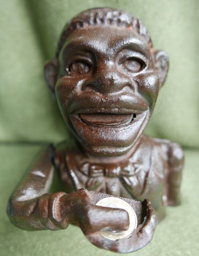 Antique Cast Iron Money Box