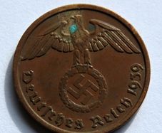 Germany 1939 A 2 Reichspfennig Bronze Coin