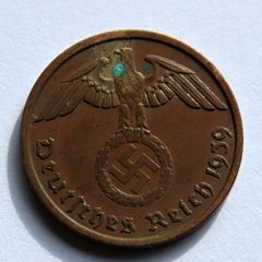 Germany 1939 A 2 Reichspfennig Bronze Coin