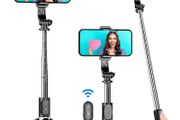 NEW SALE | Selfie Stick Tripod, 4 in 1 Extendable Selfie Stick 360 Degree Rotation Tripod Stand with Detachable Wireless Remote Portable Mobile