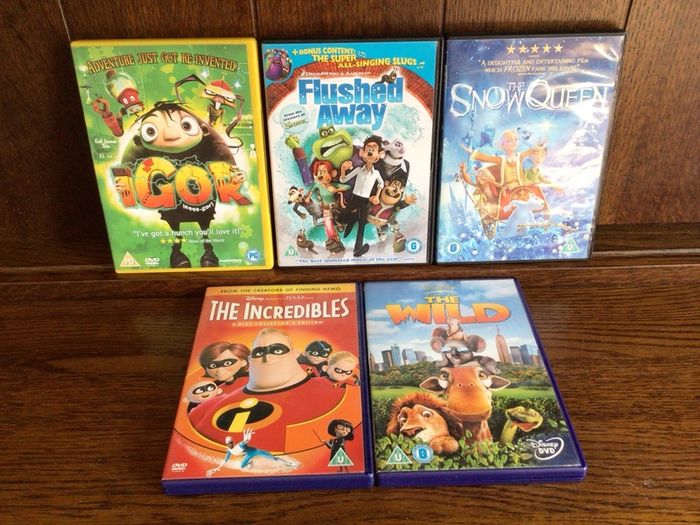 Bundle of 5 Childrens dvds