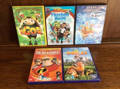Bundle of 5 Childrens dvds