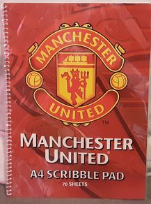 Man united scribble pad,