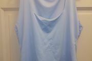 Blue silk feel tank top 16 to 18
