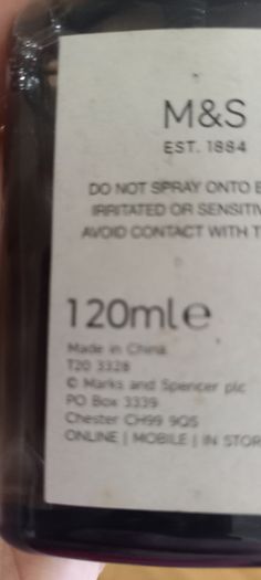 'Marks & Spencer' no. 62 Body spray (unused)