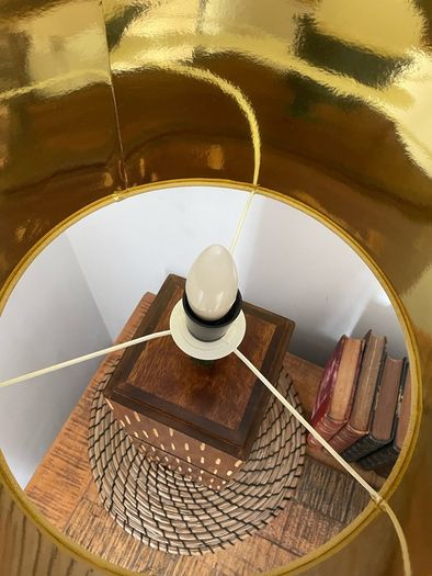 Large wooden lamp