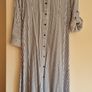 Midi Striped Shirt Dress Image 2