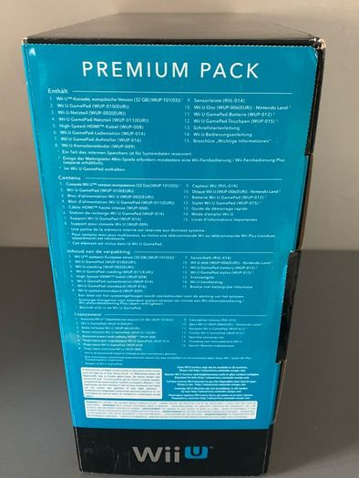 Nintendo Wii U Premium Pack Boxed
