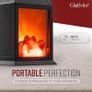 NEW SALE | Electric Fire, Electric Fireplace | Fireplace with LED Flame Effect | Battery Powered Lamp Image 3