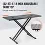 DJ Table Stand, (32"-43") x 18" Portable DJ Laptop and Controller Stand, Lightweight DJ Desk DJ Booth Adjustable Height DJ Stand, Foldable Double-X Keyboard Stand & Tabletop, Audio Mixer Stand Image 6