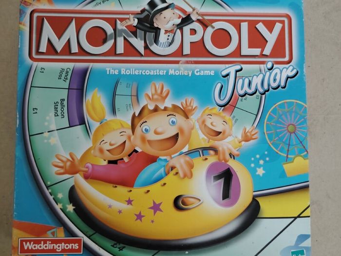 Scooby-Doo Maze of Mayhem 2007 & Monopoly Junior 2001 Board Game Bundle COMPLETE