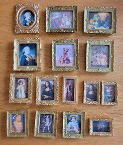 Miniature Paintings, pictures for dolls houses