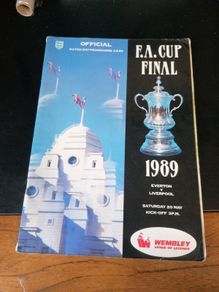 fa cup final programme 1989 Everton v liverpool