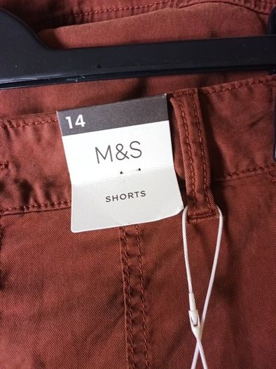 M& S Brown Shorts.  S.14  B.N.W.T.