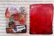 Gormiti Giochi Preziosi Atomic Earth Stalactile Volcano Lord Deepdownfear  Steelblade The Cutthroat Bullrock 2010 new opened damaged box Please see photos