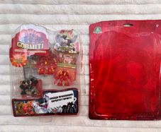 Gormiti Giochi Preziosi Atomic Earth Stalactile Volcano Lord Deepdownfear  Steelblade The Cutthroat Bullrock 2010 new opened damaged box Please see photos