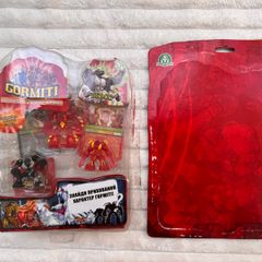 Gormiti Giochi Preziosi Atomic Earth Stalactile Volcano Lord Deepdownfear  Steelblade The Cutthroat Bullrock 2010 new opened damaged box Please see photos
