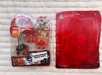 Gormiti Giochi Preziosi Atomic Earth Stalactile Volcano Lord Deepdownfear  Steelblade The Cutthroat Bullrock 2010 new opened damaged box Please see photos
