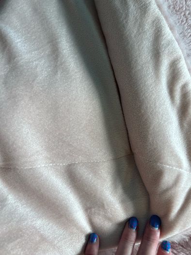 Pink fluffy blanket