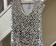zara sequin top