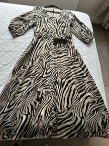 Autograph animal print midaxi Dress size 14