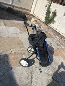 golf set and golf cart