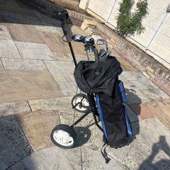 golf set and golf cart