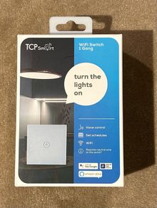 Tcp 1-gang 1-way Smart Light Switch White