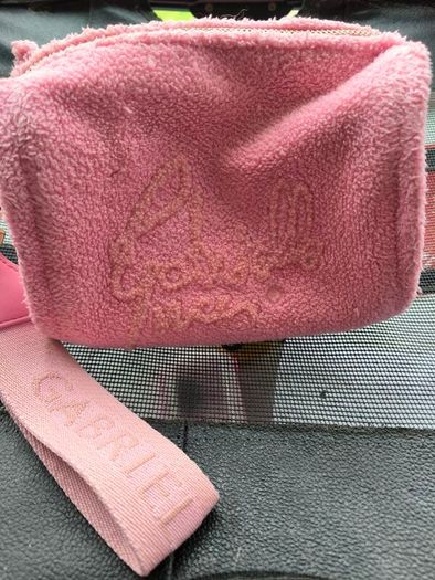 Handbag pouch pink fluffy boston bag gabriella g firenze