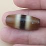 Vintage Himalayan Tibetan Treasure Vase & Stripe Pattern Agate Dzi Beads Image 2