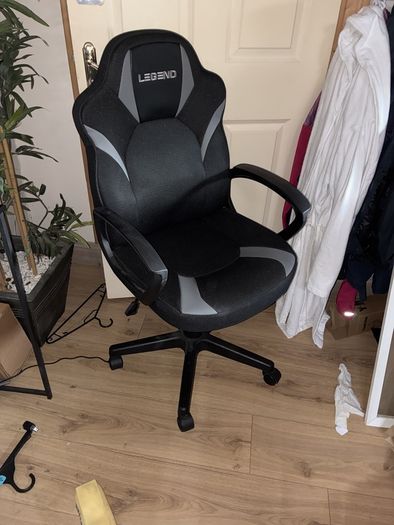 Gaming Chair and Monitor Desk