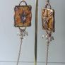 Elegant Gold & Yellow Period Ornate Style Earrings Image 4