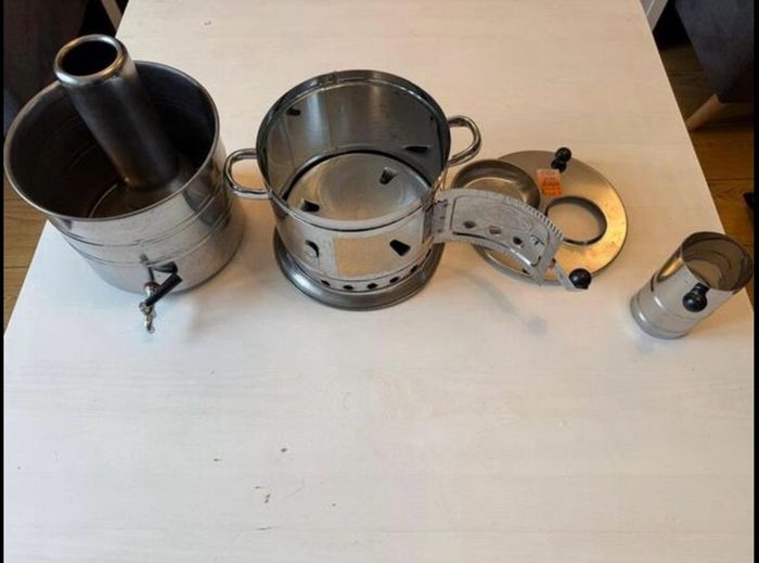 Samovar Brand New Stainless Steel Wood Fired 4L Single Tap (No Teapot)