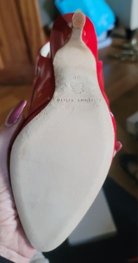 Martinez Valero Red Patent Leather Ladies Shoes Size 5 UK 38 EU
